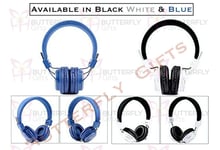 Foldable Stereo DJ Style Headphones Earphone Headset Over Ear MP3/4 iPod iPhone