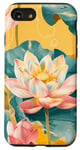 Coque pour iPhone SE (2020) / 7 / 8 Jaune Pop Art Imprimé Animal Fleur Lotus Éléments Célestes