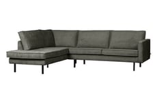 BePureHome Rodeo Corner Sofa Left Velvet frost