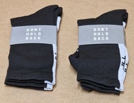 2 PACK - dhb Aeron  Merino Sock 2.0 - Size 2.5 - 6 - Black / White