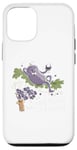 Coque pour iPhone 12/12 Pro 100% Raisin 0% Soucis Cadeau Vigneron Humour Vin Vigne