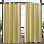 Exclusive Home Curtains Paire de Panneaux en Tissu, Bain de Soleil/Blanc, 54 x 84 cm