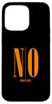 Coque pour iPhone 15 Pro Max Orange NO raccourcis Orange Graphic