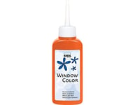 KREUL 42731 - Window Color orange 80 ml, peinture pour fenêtres à base d'eau, avec surface structurée, pour verre, miroirs, carrelages et autres surfaces lisses