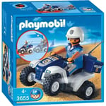 Playmobil Policier avec quad 3655  moteur à retro friction