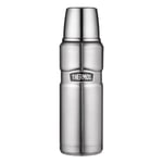 Thermos Bouteille Isotherme Stainless King, Gourde Thermos pour Café, Acier Inoxydable mat, Gris Acier, 47 cl, 4003205047