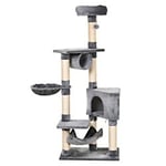 PawHut Cat Tree D30-280 1540 x 600 x 400 mm Grey