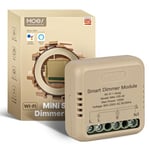 MOES Smart WiFi LED Dimmer Switch Module, Mini Design, Supports App Voice Alexa Google Home Remote Control, Dual Switch Networking, Timer, Control Sharing, WiFi 2.4GHz only, 1 Gang