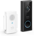 Eufy Security Video Doorbell Wireless C210 S200 Battery Kit with Chime, Wi-Fi No