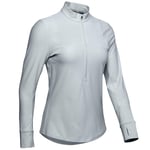 Under Armour Womens Qualifier 1/2 Zip Top Gym Running Active Track Top 1326512 014 - Grey Textile - Size X-Small