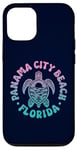 Coque pour iPhone 15 Pro Panama City Beach Floride Sea Turtle Surfer Souvenir Rétro