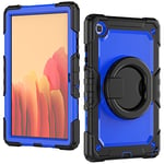 Coque pour Samsung Galaxy Tab A7 10.4 2020 avec poignée Multifonction en Silicone avec Sangle pour Tablette Tab A7 10.4" [SM-T500/SM-T505/SM-T507] Bleu PC