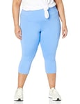 Amazon Essentials Legging de sport 7/8 à taille haute modelant (existe en grandes tailles) Femme, Bleu Français, 6XL Grande Taille