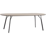 Tree Dining Table L: 220cm Beige Top / Black Legs