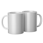 Cricut Blank Mugs | White | 425ml (15oz) | 2 x Infusible Ink Sublimation Mugs | for use Mug Press Infusible Ink