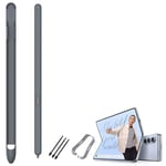 BAILI Stylet de Remplacement Slim S Pen Compatible avec Galaxy Z Fold6 sans Bluetooth, Stylet à 4096 Niveaux de Pression + Emplacement S-Pen, Stylets pour Fold5/Fold4/Fold3-Gris-A