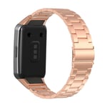 Huawei Band 6 Stilrent länkarmband i metall, roséguld