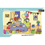 Nathan - Puzzle Enfant - Cadre 15 pièces - T'choupi fête son anniversaire - Fille ou garçon dès 3 ans - Puzzle de qualité supérieure - Carton épais et résistant - Quotidien & Famille - 86070