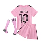 Fotbollströjor för barn pojkar och flickor #10 Messi Fans Jersey Fotboll Ungdomsträningskläder Fotbollsträningsdräkt 24#