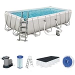 56465 Piscine Power Steel Frame, 549x274x122 cm avec accessoires - Bestway