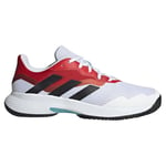 adidas Men's CourtJam Control Tennis Shoes, Cloud White/Core Black/Scarlet, 11.5 UK