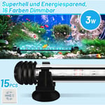 EINFEBEN 28cm LED Aquarium RVB Éclairage Étanche Fish Tank Lampe Coquillages