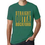 Homme Tee-Shirt Tout Droit Sorti De Rockford - Straight Outta Rockford - T-Shirt Graphique Éco-Responsable Vintage Cadeau Nouveauté