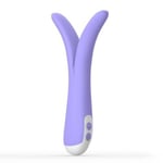 Vibromasseur vaginal double anal rechargeable en silicone vibrant phallus...