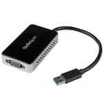 StarTech USB 3.0 to VGA Adapter with 1 Port USB Hub - 1920x1200 - External Video & Graphics Card - Dual Monitor Display Adapter - Supports Windows