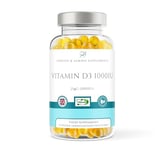 Vitamin D3 1000iu / 25μg - 12+ Years 60 x High Strength Lemon Flavour Gummies - 2 Months Supply - Vitamin D Supplement Teeth, Bone, Muscles & Immune System Support