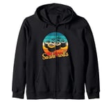 Sushi Rolls Vintage Sushi Rolls Zip Hoodie