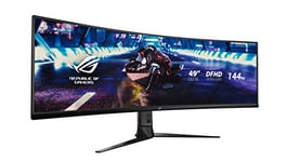 ASUS ROG XG49VQ - Ecran PC gaming eSport 49" UWQHD - Dalle VA incurvée 1800R - 32:9 - 144Hz - 3840 x 1080 - 400cd/m² - Display Port, 2x HDMI et 2x USB 3.0 - AMD FreeSync 2 HDR - AuraSync