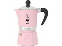 Bialetti 6545, Mokabryggare, 0,13 L, Svart, Rosa, Silver, Gjuten Aluminium, 3 Koppar, 1 Styck