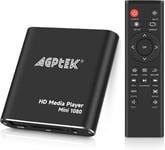 Mini 1080P Full HD convertisseur numérique Lecteur multimédia Lecteur média Player avec Télécommande pour MP3, WMA, OGG, AAC, Plate, Ape, AC3, DTS, Atra