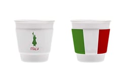 Bialetti Tasse Verre Tricolore, 1 Unité