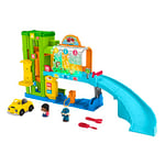 Fisher-Price Little People Car Wash Workshop - Interactive Car Workshop Playset with Lights, Music and Smart Stages Learning Content for Toddlers in Multilingual Version, HRB35