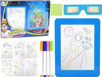 Leantoys Magic Belysta 3D Whiteboard Glasögon Blå