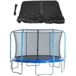 Filet de Protection et Sécurité de Remplacement pour Trampoline Rond 335 cm avec 6 Poteaux Courbés et Anneau Supérieur