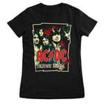 Hybris AC/DC Highway To Hell Girly Tee (Black,XL)