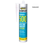 Everbuild 500 Bath & Sanitary Silicone 290ml Clear