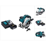 Dss 610 RG1 Scie circulaire manuelle sans fil 18 v 165 mm + 1x batterie 6,0 Ah + chargeur - Makita