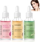 Organic Vitamin C Serum for Face & Hyaluronic Acid Serum & Vitamin A Serum 3pcs