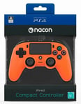 PS4 Nacon Compact Controller - Orange PlayStation 4 New