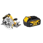 DCS572NT-XJ - Sierra Circular sin escobillas XR 18V cargador/batería + DEWALT Battery