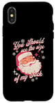 iPhone X/XS You Should See The Size Of My Sack Men's Adult Christmas Case