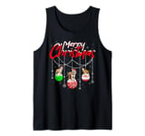 Tiger Lover Xmas Ornament Santa Tiger Christmas Tank Top