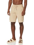 Emporio Armani Men's Eagle Patch Bermuda Swim Short, Sand Yellow, M