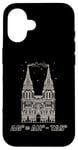 Coque pour iPhone 16 Formule d'énergie libre Cathédrale Physique Mathématiques