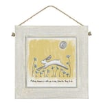 East of India Making Memories With You Hare Wooden Plaque - Thoughtful Gift Idea