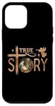 Coque pour iPhone 12 mini True Story Crèche de Noël Jésus Chrétien Hommes Femmes Enfants